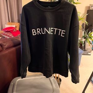 BRUNETTE THE LABLE brunette crewneck size L/XL